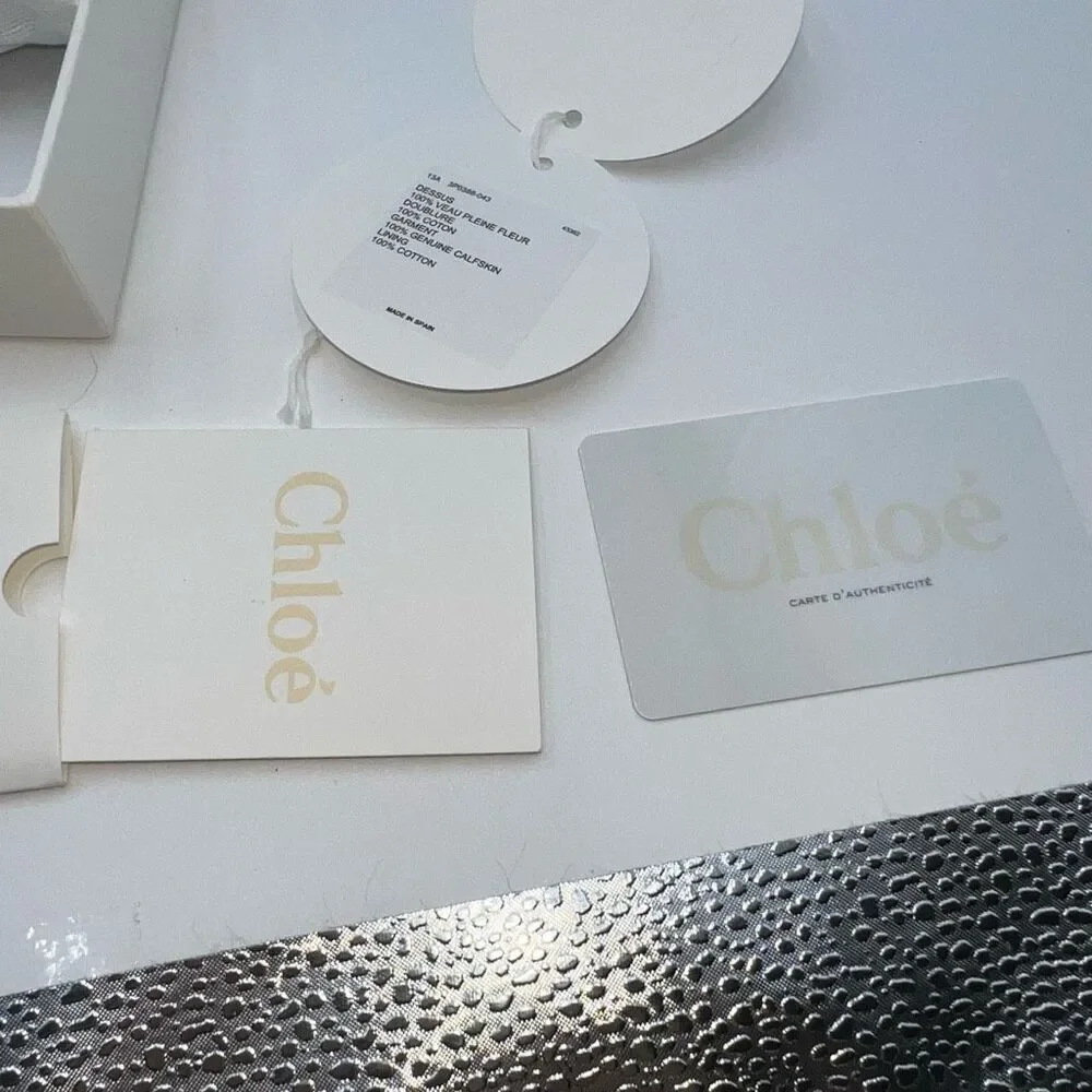 Chloe Rock Calfskin Party Long Zip Wallet with FULL INCLUSION